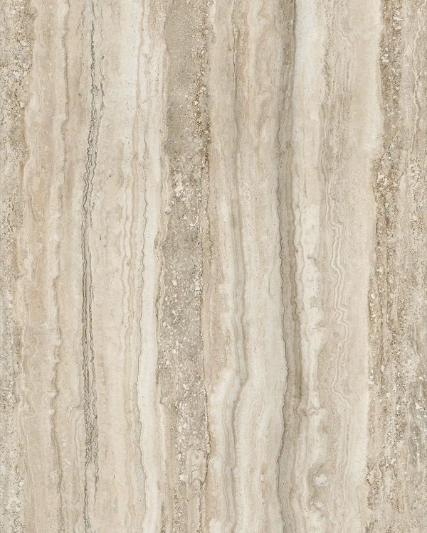 Roman Travertine surface with warm beige tones and natural linear texture